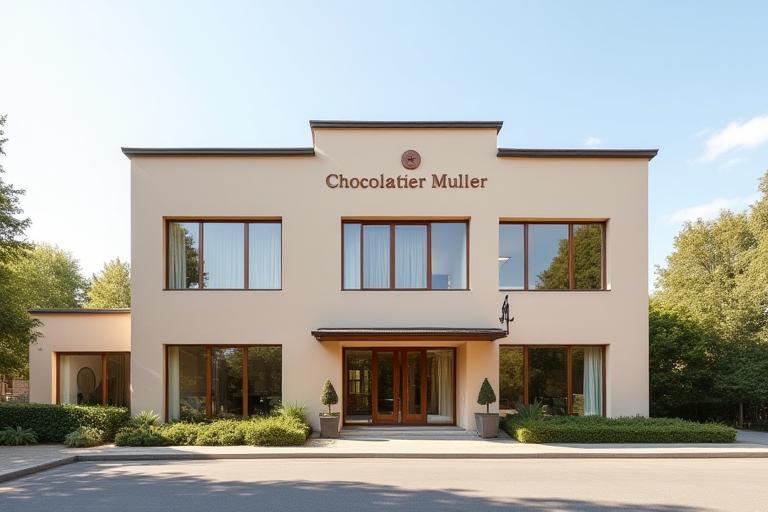 Außenansicht der Manufaktur Chocolatier Müller in Zürich
